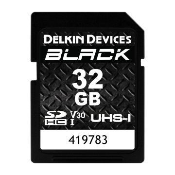 Delkin SD UHS-I BLACK 90MB/S Read/Write 32GB