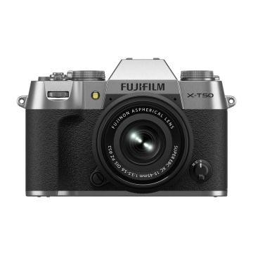 Fujifilm X-T50 with XC 15-45mm F3.5-5.6 OIS PZ Lens Kit Silver