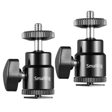 SmallRig 1/4" Camera Hot Shoe Mount wit Additional 1/4" Screw 2-pack