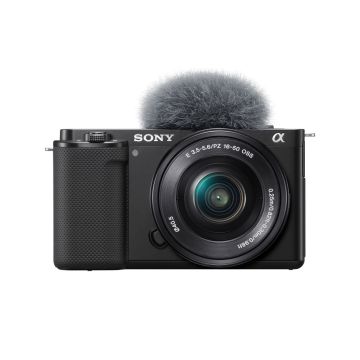 Sony ZV-E10 with 16-50mm APS-C Mirrorless Camera Kit Black
