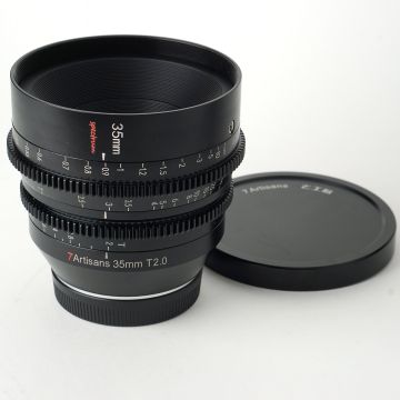 Used 7Artisans 35mm T2.0 Cinema Lens for Sony E Mount, Good Condition