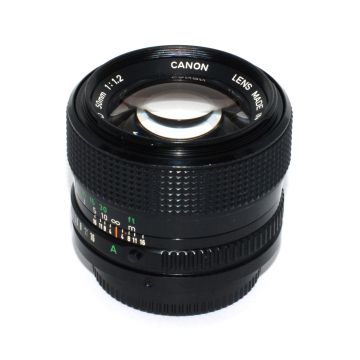 Used Canon FD 50mm F1.2 Prime Lens, Good Condition