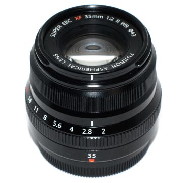 Used Fuji 35 XF 35 F2 R WR, Black, Good Condition