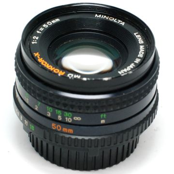 Used Minolta MD 50 F2 Rokkor-X, Good Condition