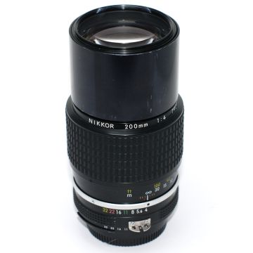 Used Nikon Nikkor-Q 200mm F4 AI Prime Lens, Good Condition