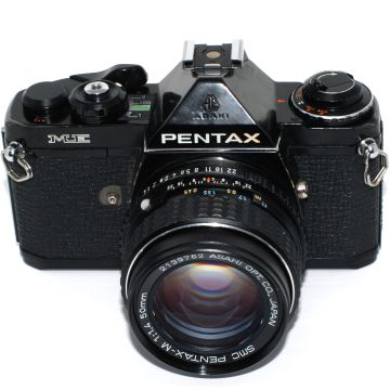 Used Pentax ME with 50 F1.4, Black, Good Condition