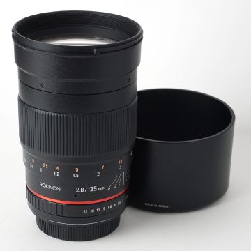 Used Rokinon 135 F2.0 ED UMC for Canon, Good Condition