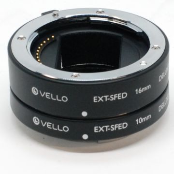 Used Vello Extension Tube Set for Sony, Good Condition