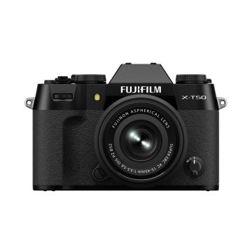 Fujifilm X-T50 with XC 15-45mm F3.5-5.6 OIS PZ Lens Kit Black