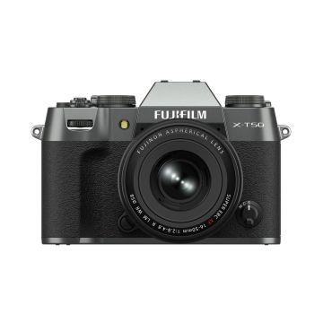 Fujifilm X-T50 with XC 15-45mm F3.5-5.6 OIS PZ Lens Kit Charcoal