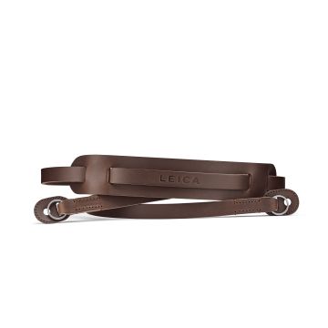 Leica Leather Carrying Strap w/ Shoulder Pad (Dark Brown)