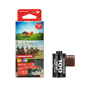 Lomography Color Negative 35mm ISO 100 Pack of 3