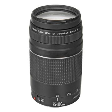 Used Canon EF 75-300 F4-5.6 III Zoom Lens, Good Condition