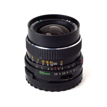 Used Mamiya-Sekor C 55mm F2.8 Prime Lens (De-Clicked), Good Condition