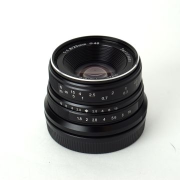 Used 7Artisans 25 F1.8 for Sony E, Excellent Condition