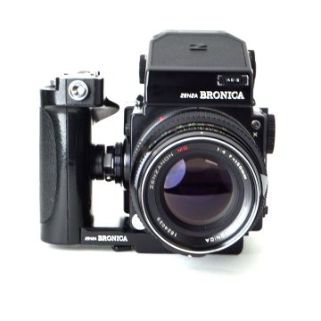 Used Bronica ETRS with 75, 50, 150 Lenses Kit, Good Condition