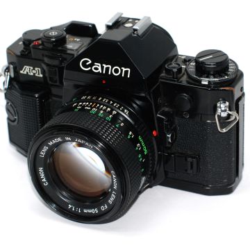Used Canon A-1 w/FD 50mm F1.8, Good Condition