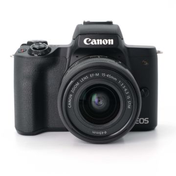 Used Canon M50 Mark II w/ EF-M 15-45mm F3.5-6.3 IS STM Zoom Lens; Good Condition