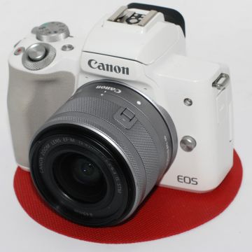 Used Canon M50 Mark II, White, Excellent Condition