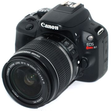 Used Canon SL1 DSLR w/ EF-S 18-55mm F3.5-5.6 IS STM Kit Lens, Good Condition