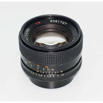 Used Contax 50 f1.4 Zeiss Planar T Lens, Good Condition