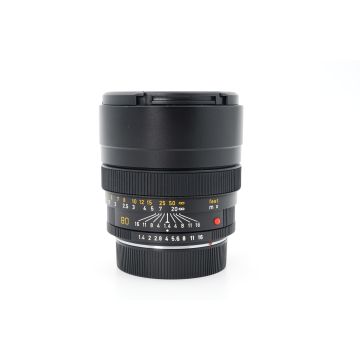 Used Leica R 80mm F1.4 Summilux 3cam Prime Lens, Good Condition