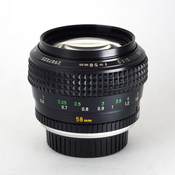 Used Minolta 58 F1.2 Rokkor-PG, Good Condition