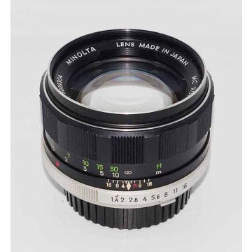 Used Minolta MD 58mm F1.4 Rokkor-PF Prime Lens, Good Condition
