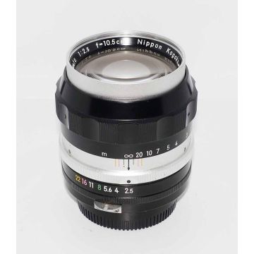 Used Nikon 10.5 CM F2.5 Nikkor-P Prime Lens, Non AI, Good Condition