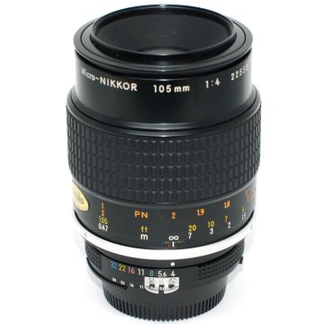 Used Nikon 105mm F4 AI Micro Nikkor Prime Lens, Good Condition