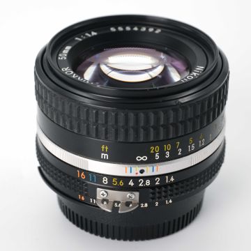 Used Nikon 50mm F1.4 AIS Prime Normal Lens; Good Condition