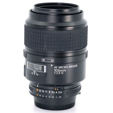 Used Nikon AF 105mm F2.8 D Micro  Prime Lens, Good Condition