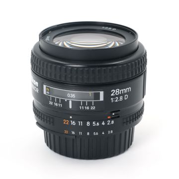 Used Nikon AF 28mm F2.8 D Prime Lens, Good Condition