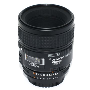 Used Nikon AF 60mm F2.8 Micro Prime Lens, Excellent Condition.