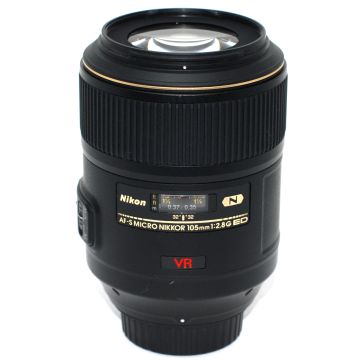 Used Nikon Micro AF-S 105mm F2.8G VR Lens; Good Condition