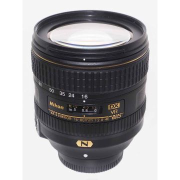 Used Nikon AF-S 16-80mm F2.8-4 E ED DX VR Zoom Lens, Good Condition