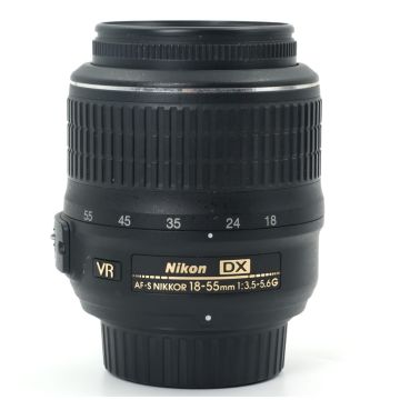 Used Nikon AF-S 18-55mm F3.5-5.6G DX VR Zoom Lens; Good Condition