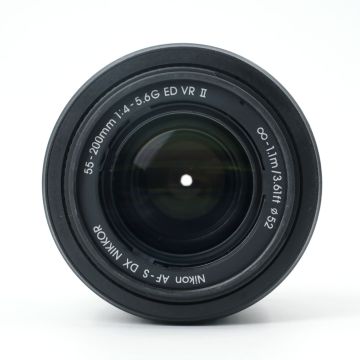 Used Nikon AFS 55-200mm F4-5.6 G VR II Zoom Lens; Good Condition