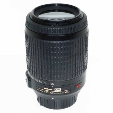Used Nikon AFS 55-200mm F4-5.6 G VR Zoom Lens, Excellent Condition