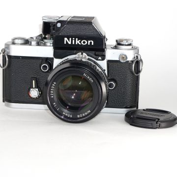 Used Nikon F2 Silver Body w/50mm F1.4 Lens, Good Condition