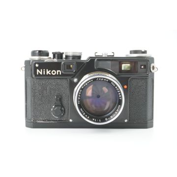 Used Nikon SP Rangefinder w/ Nikkor-S 5cm F1.4 , Black Repaint, Good Condition