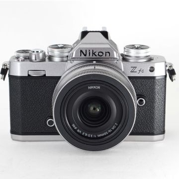 Used Nikon Zfc with DX 16-50mm F3.5-6.3 Kit Lens, Silver, Excellent Condition