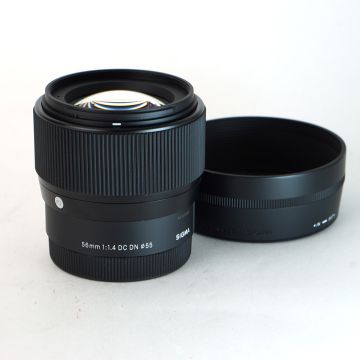 Used Sigma 56 F1.4 DC DN for Sony, Excellent Condition