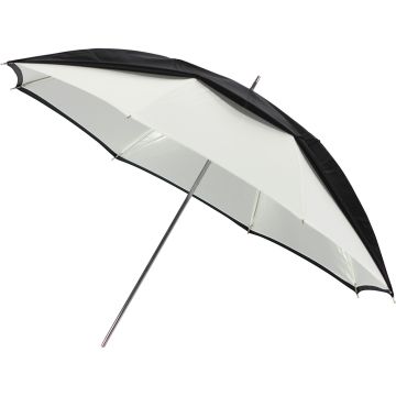 Westcott 32in. Umbrella Optical White Satin with Removable Black Cover