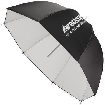 Westcott Deep Umbrella White Bounce 24"