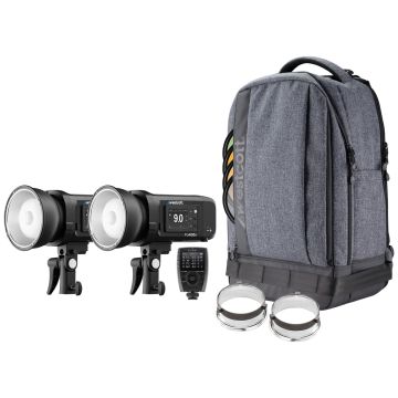 Westcott FJ400 II Strobe 2-Light Backpack Kit with Sony Trigger