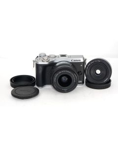 Used Canon EOS M6 with 15-45mm and 22mm Lenses, Good Condition