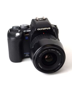 Used Olympus E-500 w/ Zuiko Digital 14-45mm F3.5-5.6 Lens, Good Condition