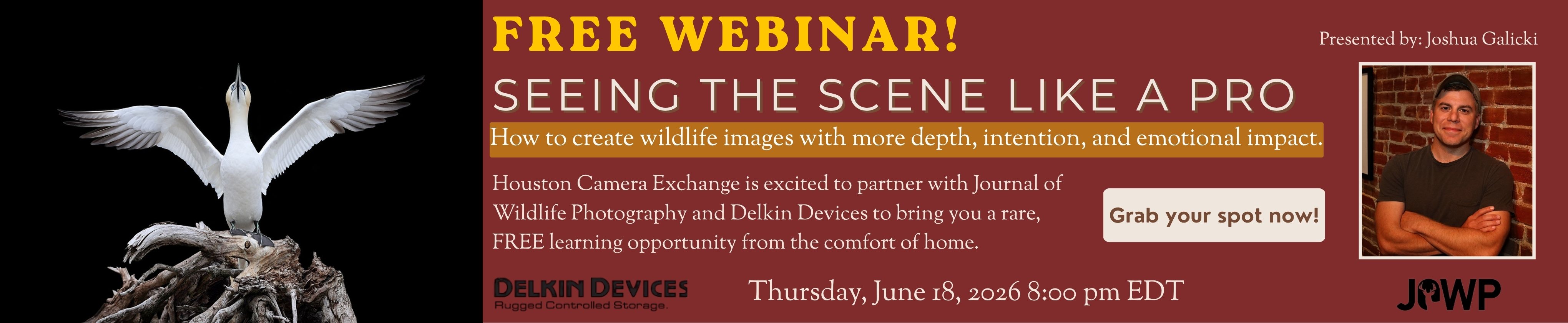 Banner for wildlife webinar